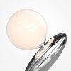 Dekoracyjna lampka stołowa LED platyna okrągła designerska na komodę Resonance MOD482TL-L6PT3K Maytoni